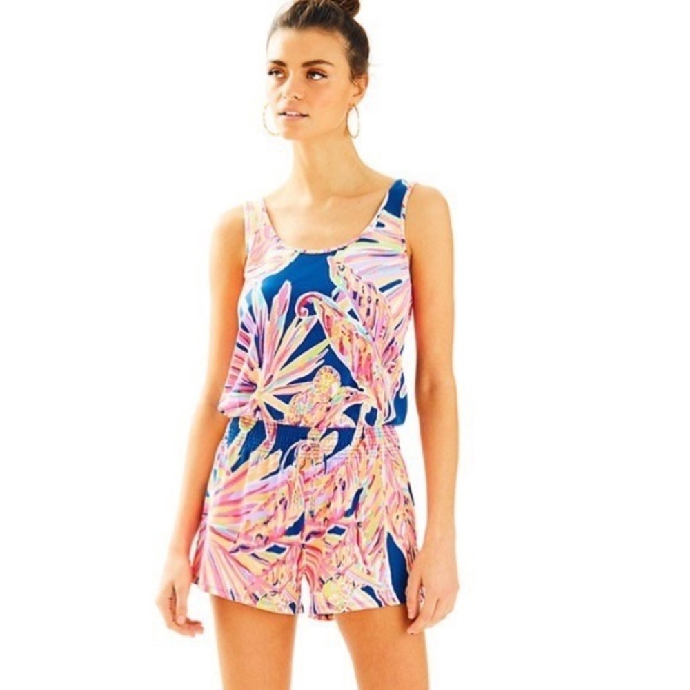 Lilly Pulitzer Tala Romper Sunseekers Print